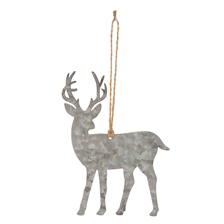 The Holiday Aisle® Metal Reindeer Holiday Shaped Ornament & Reviews